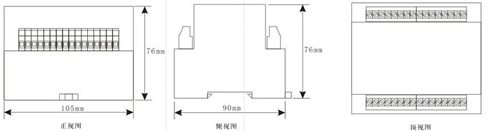 DCS-11外形尺寸及安装开孔图