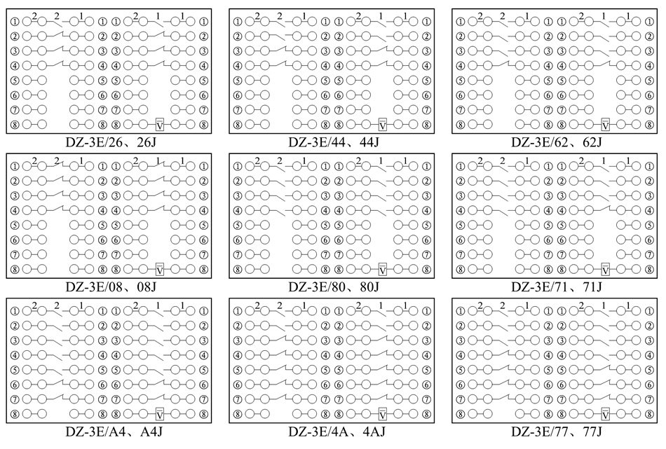 DZ-3E/80、DZ-3E/80J接线图