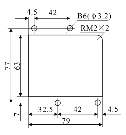 DZ-3E/80、DZ-3E/80J安装开孔尺寸图