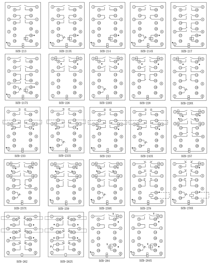 DZB-233,DZB-233X接线图