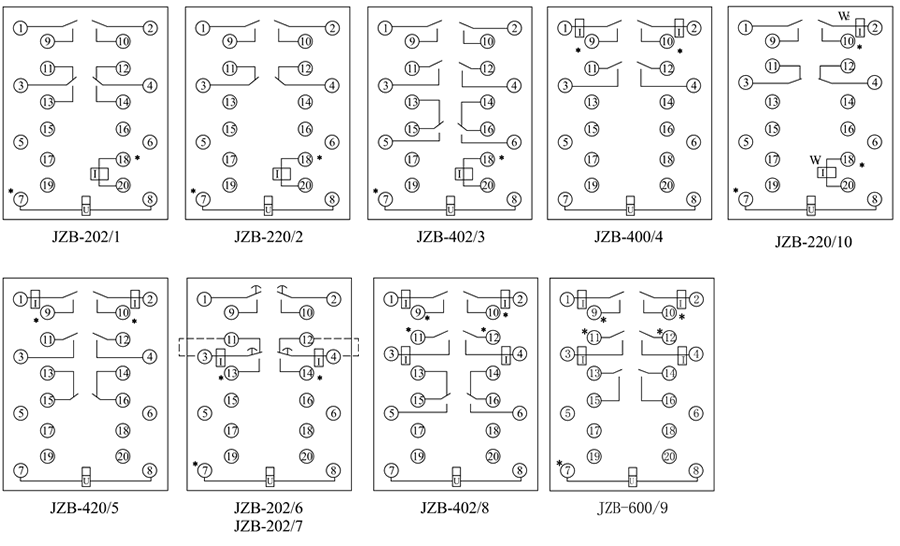 JZB-220/2内部接线图