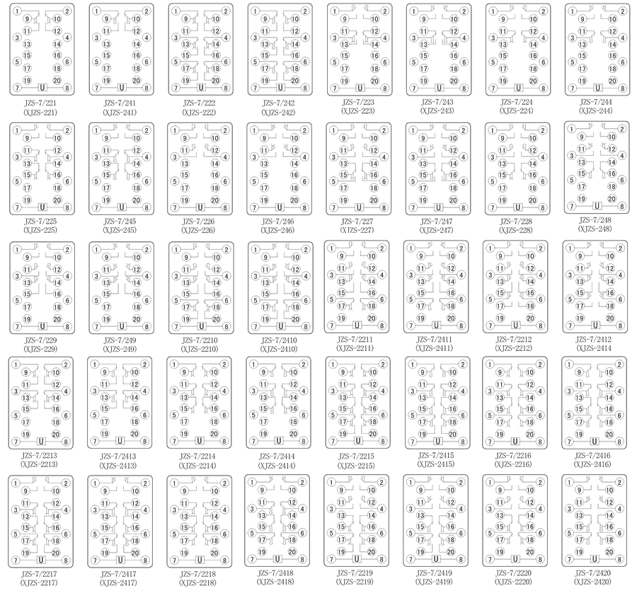 JZS-7/2214内部接线图