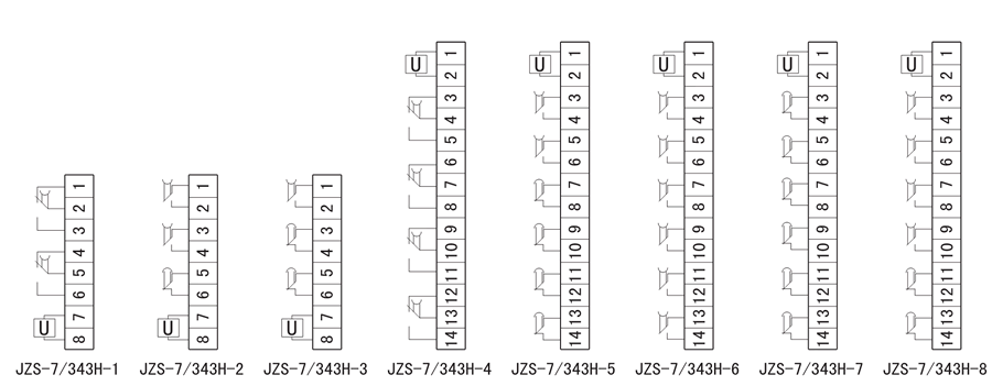 JZS-7/343H-1内部接线图