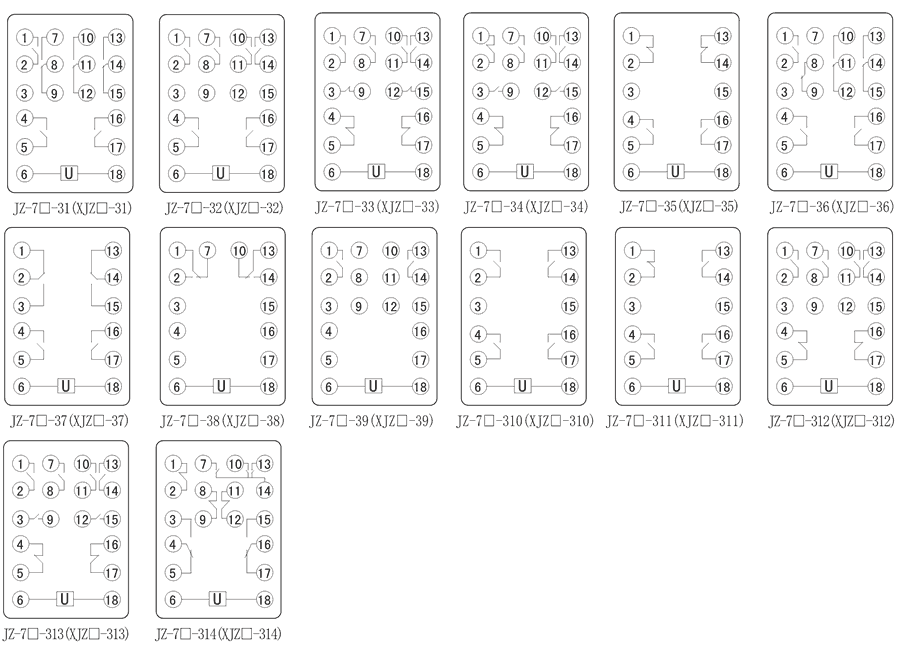 JZ-7Y-313内部接线图