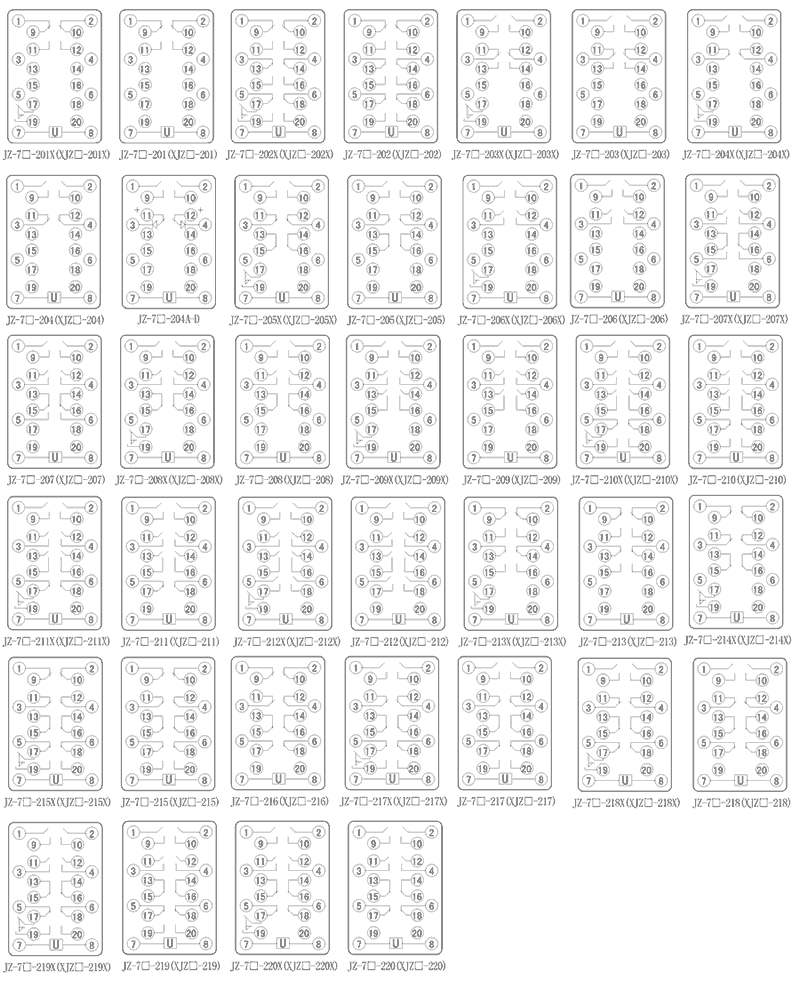 JZ-7J-209内部接线图