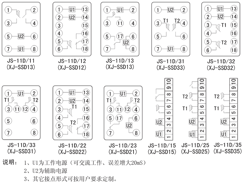 JS-11D/12内部接线图