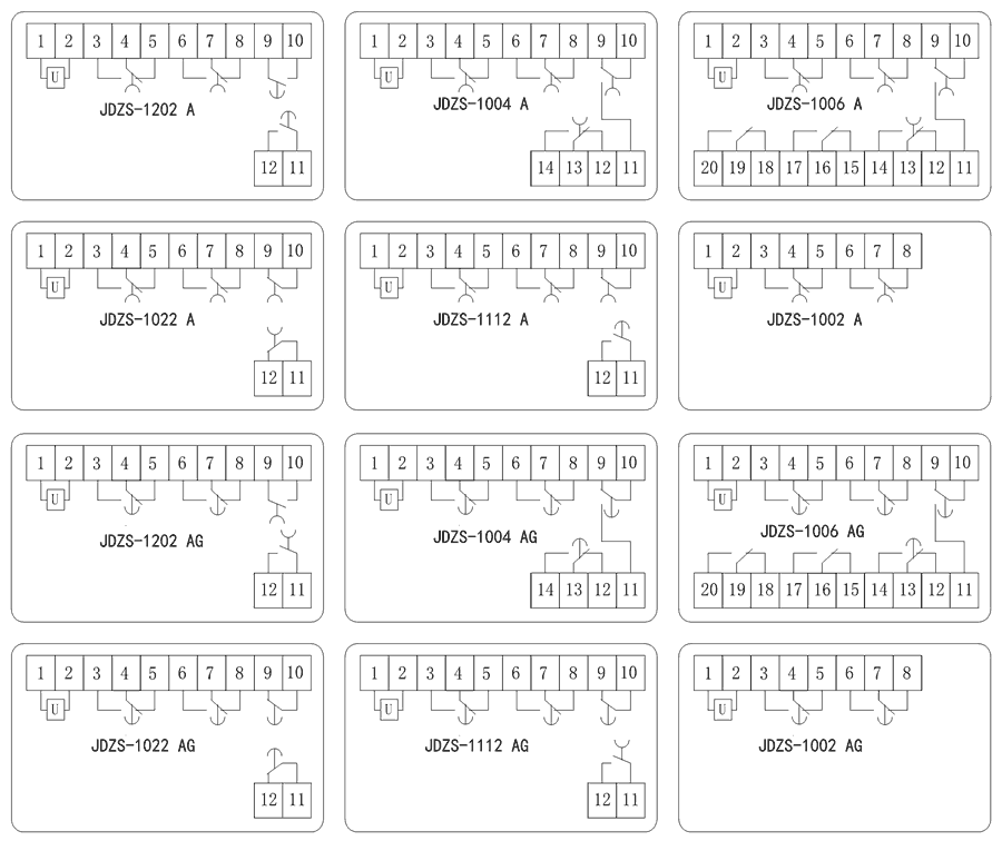 JDZS-1112AG内部接线图