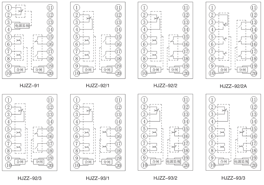 HJZZ-93/1内部接线图