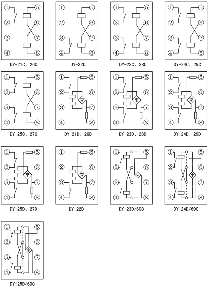 DY-24D/60C内部接线图