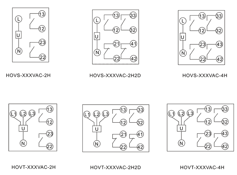 HOVS-58VAC-2H2D内部接线图