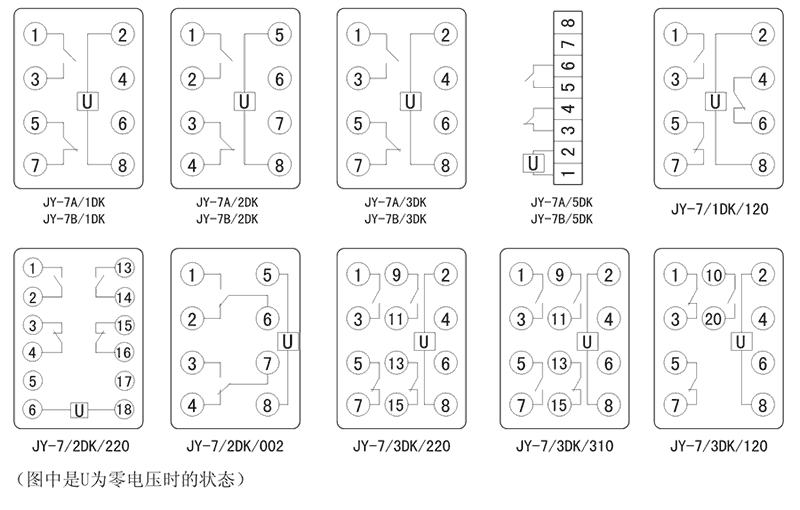 JY-7B/2DK内部接线图