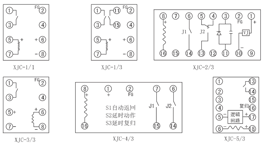 XJC-2/3内部接线图